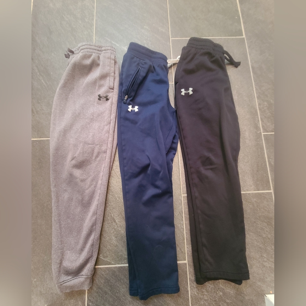 Bundle of three Under Armour boys athletic pants YMD